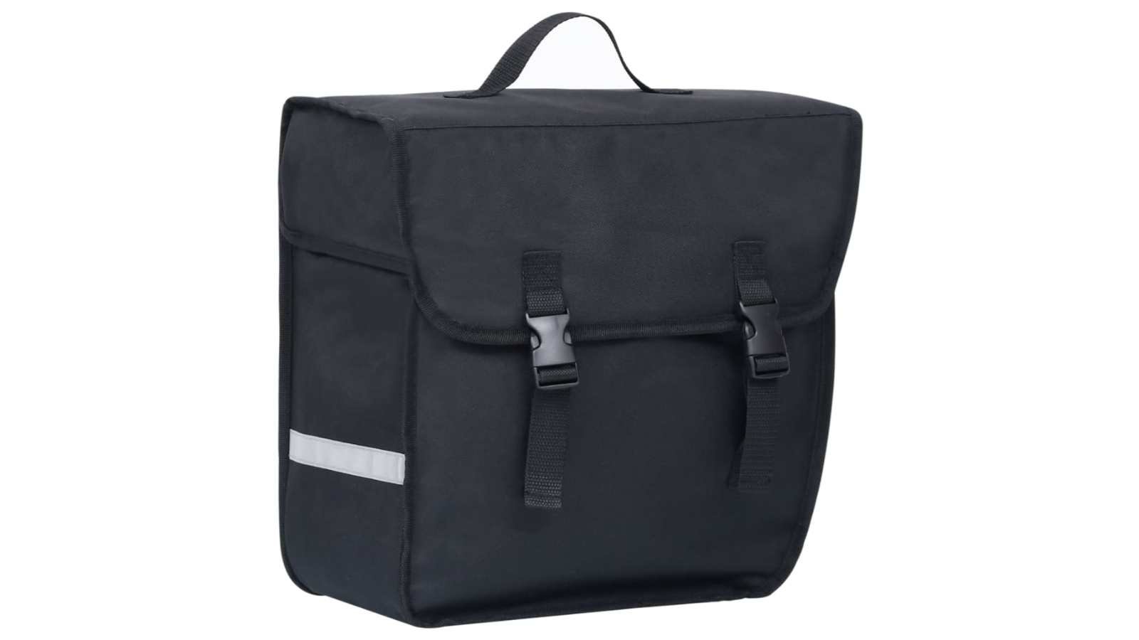 vidaXL Black Waterproof Single Bicycle Bag for Pannier Rack - 21 Litre 