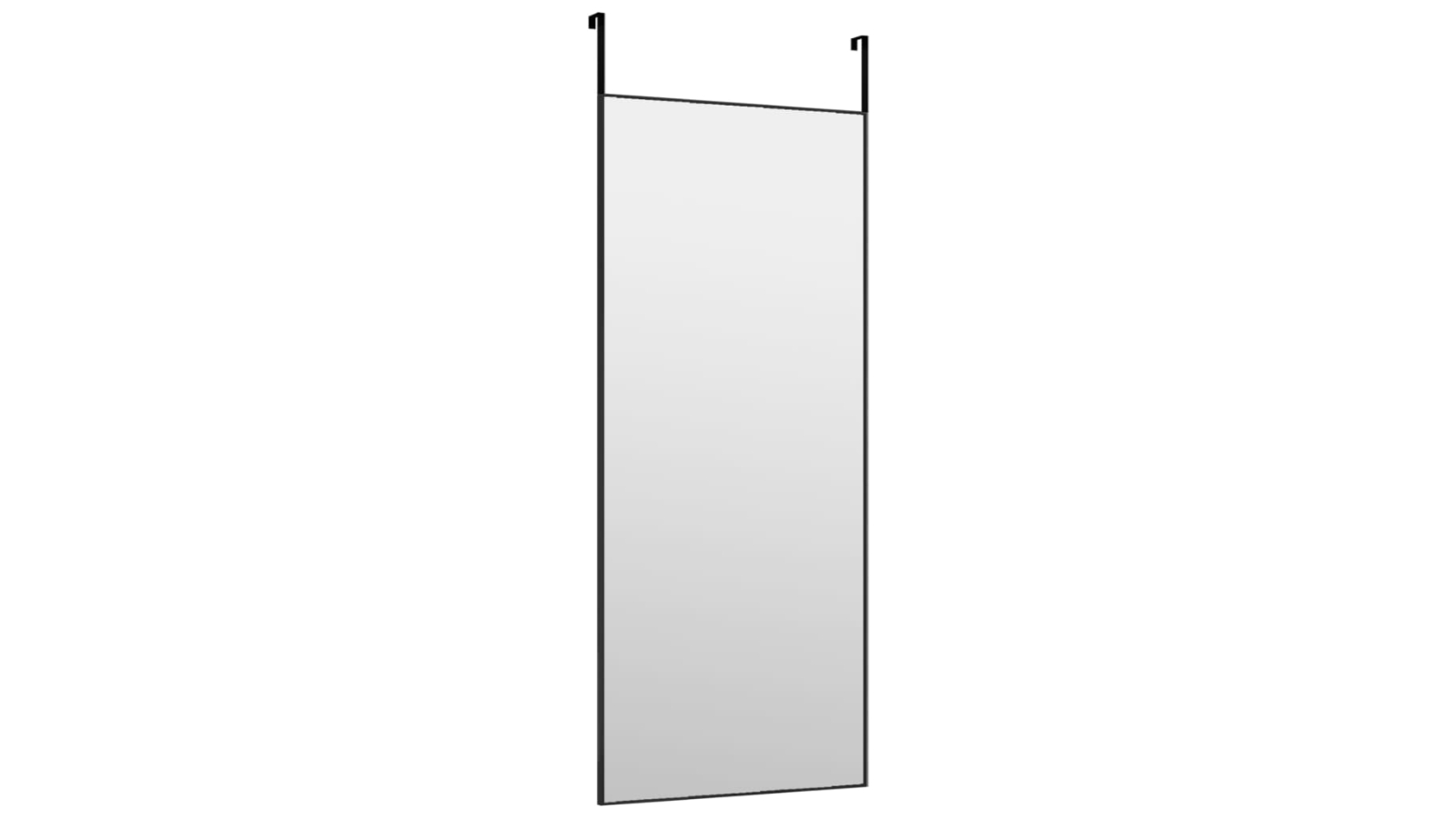 vidaXL Black Glass and Aluminium 40 x 100cm Door Mirror