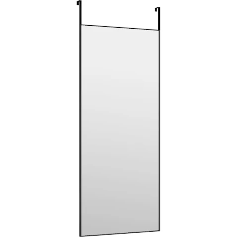 vidaXL Black Glass and Aluminium 40 x 100cm Door Mirror