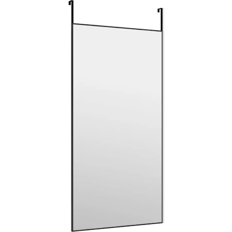 vidaXL Black Glass and Aluminium 50 x 100cm Door Mirror