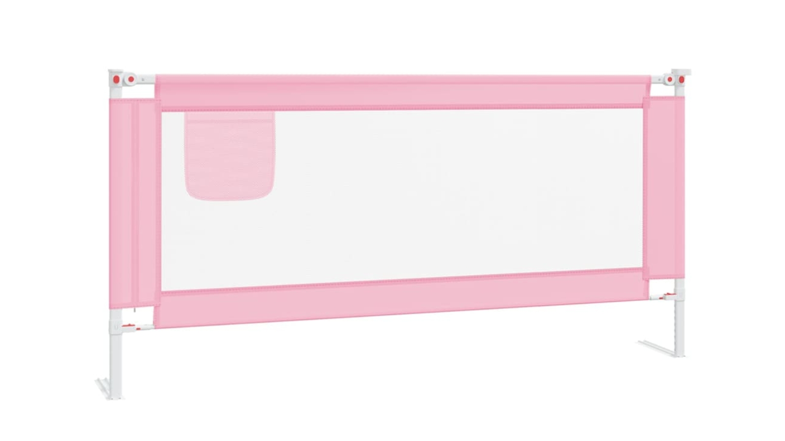 vidaXL 190 x 25cm Toddler Safety Bed Rail Fabric - Pink