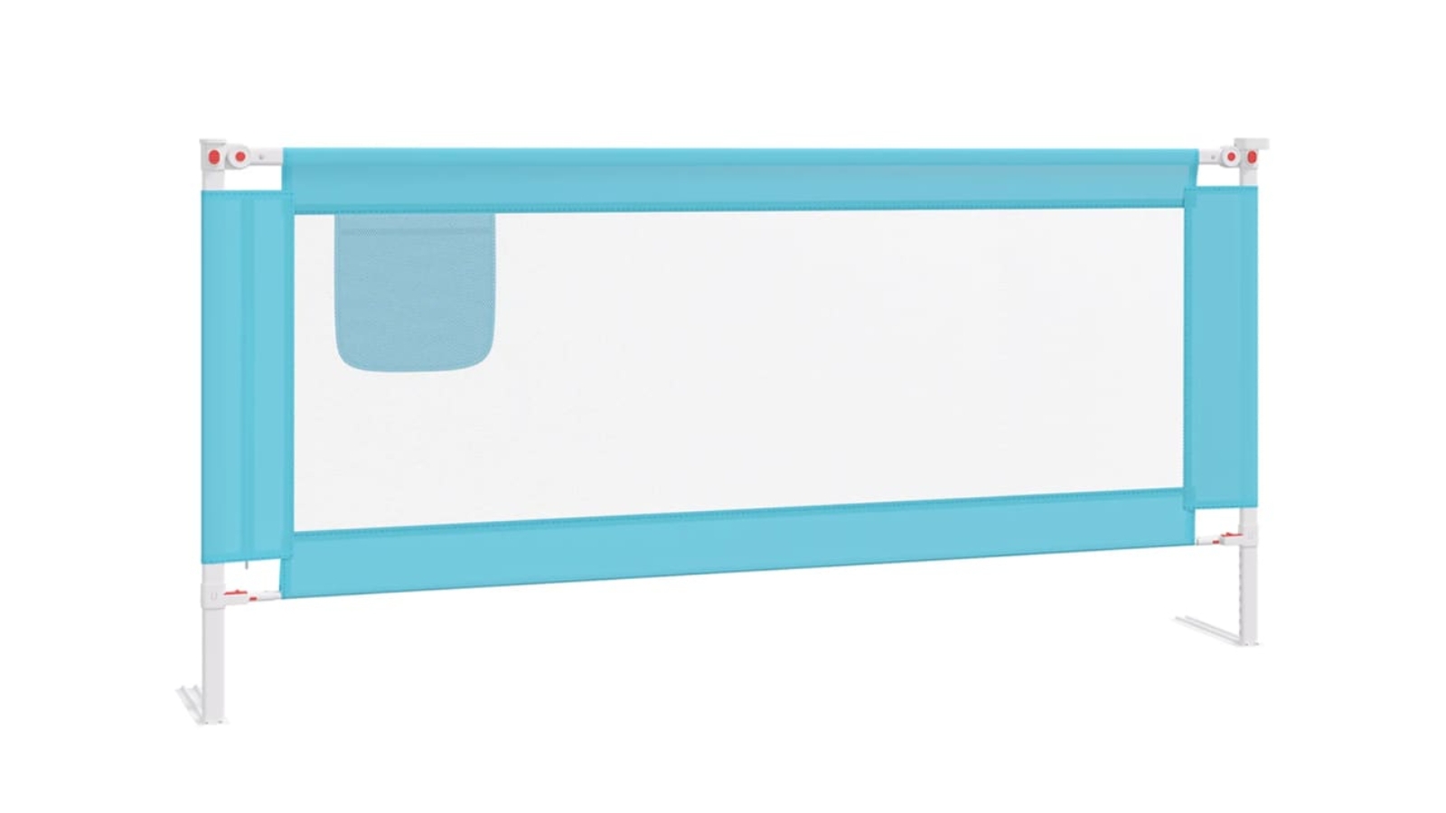 vidaXL 200 x 25cm Toddler Safety Bed Rail Fabric - Blue