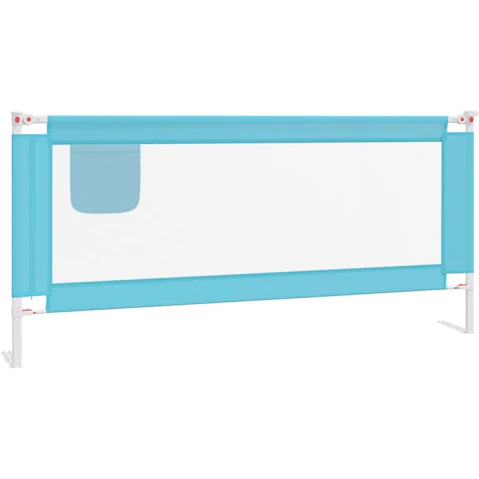 vidaXL 200 x 25cm Toddler Safety Bed Rail Fabric - Blue