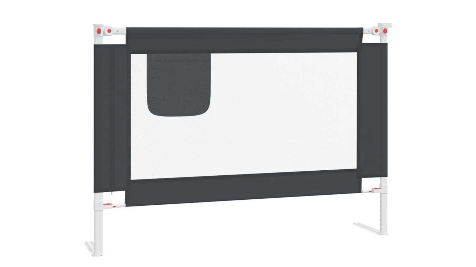 vidaXL Dark Grey Toddler Safety Bed Rail Fabric - Small