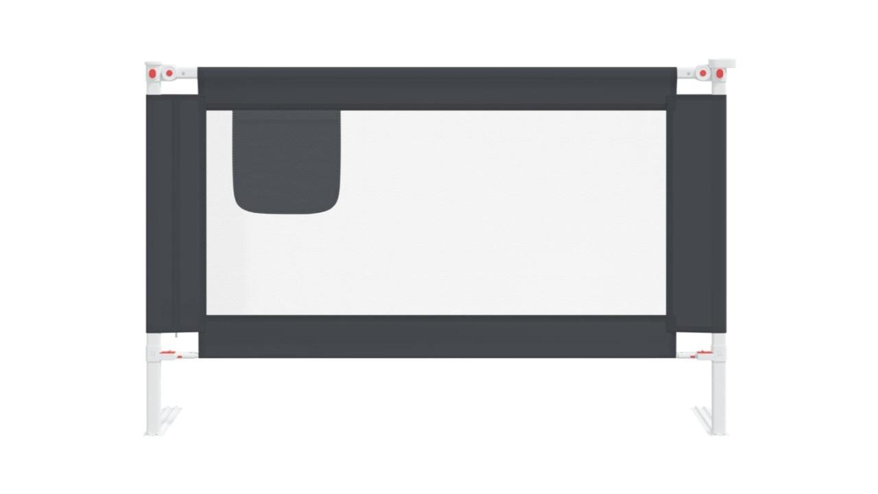 vidaXL Dark Grey Toddler Safety Bed Rail  - 120 x 25 m