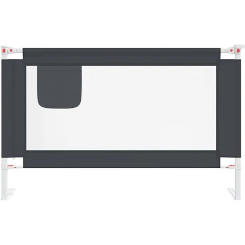 vidaXL Dark Grey Toddler Safety Bed Rail - 120 x 25 m