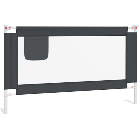 vidaXL 140 x 25cm Toddler Safety Bed Rail Fabric - Dark Grey
