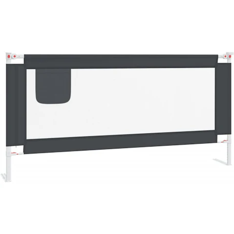 vidaXL 190 x 25cm Toddler Safety Bed Rail Fabric - Dark Grey
