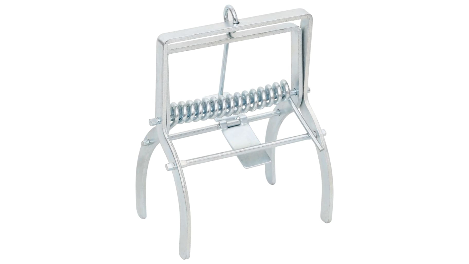 vidaXL 4 Piece Silver Galvanised Steel Mole Trap