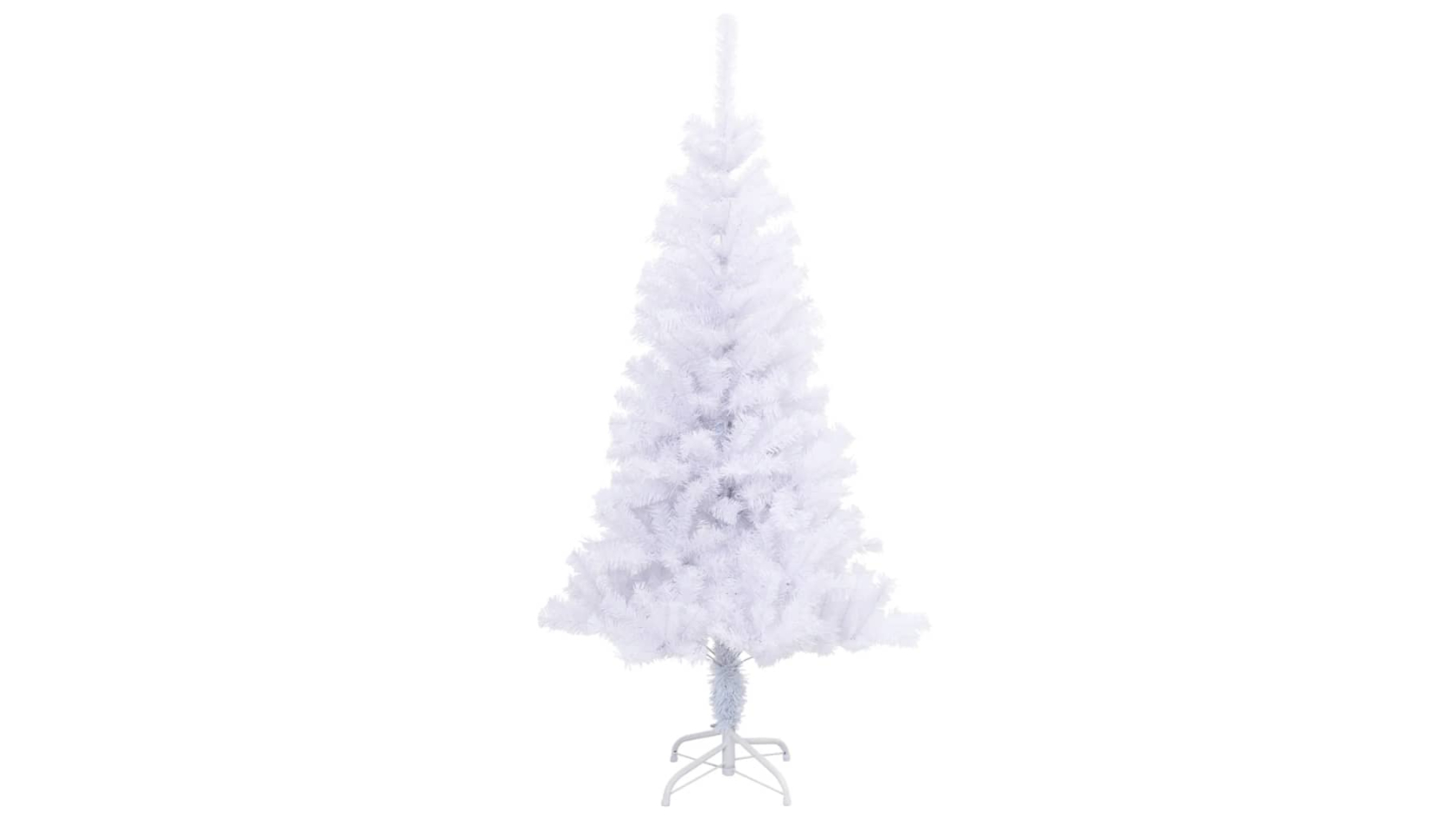 vidaXL 120cm Artificial Christmas Tree with Stand 230 Branches - White
