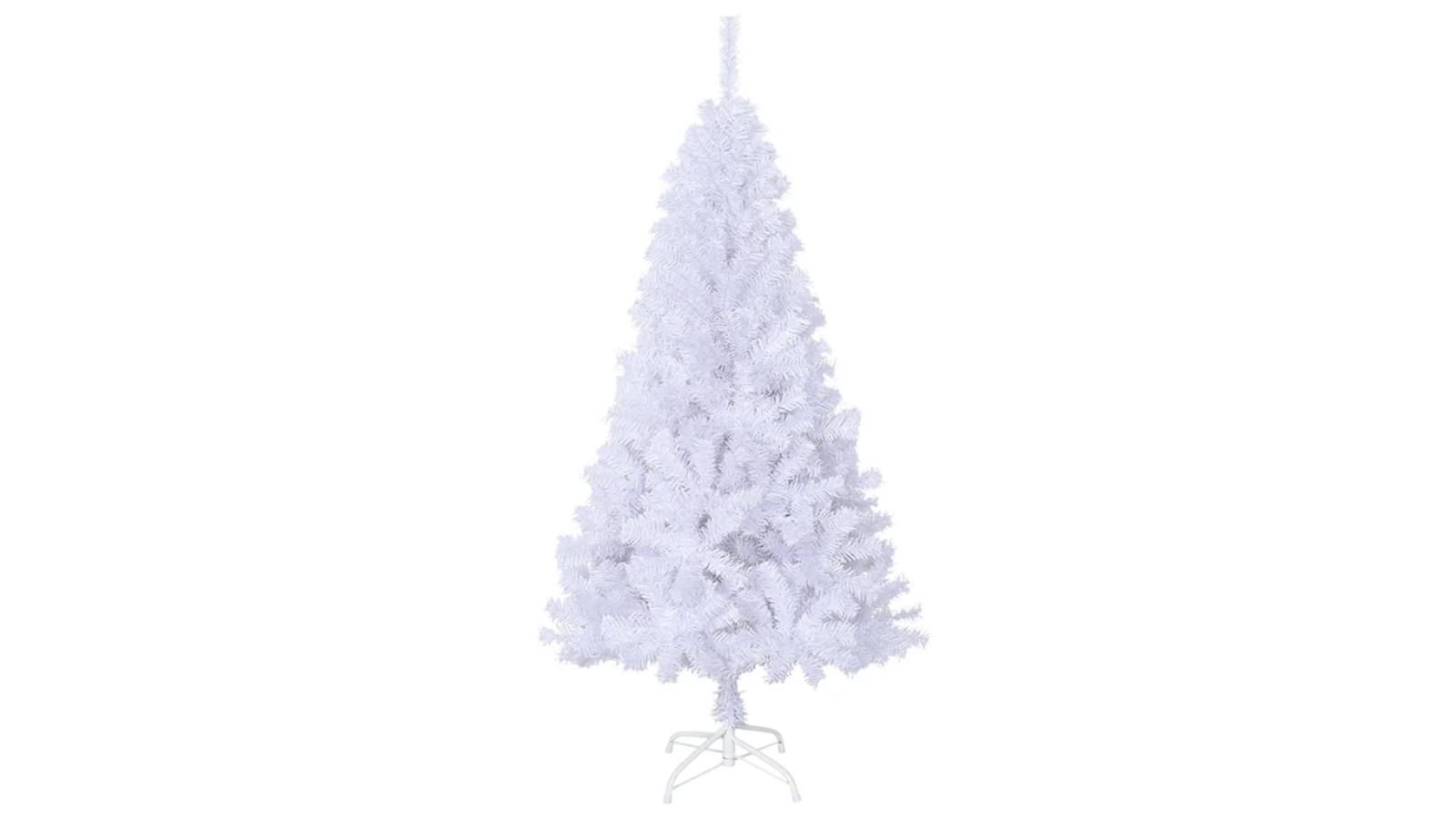 vidaXL White Artificial Christmas Tree with Thick Branches PVC