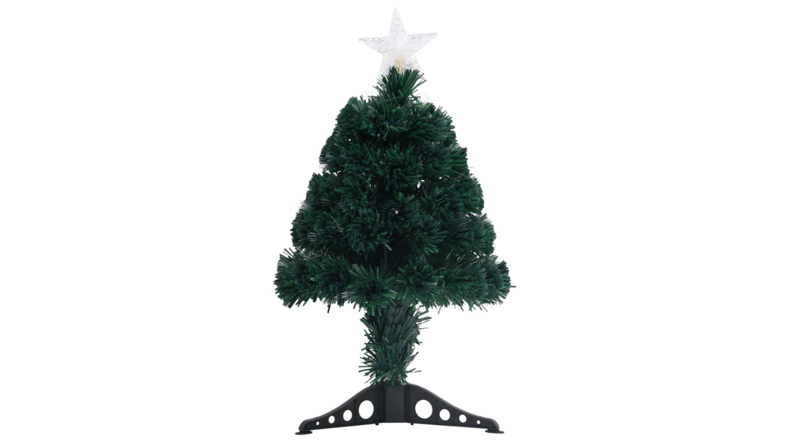 vidaXL Pre-lit Christmas Tree with Stand 64 cm Fibre Optic