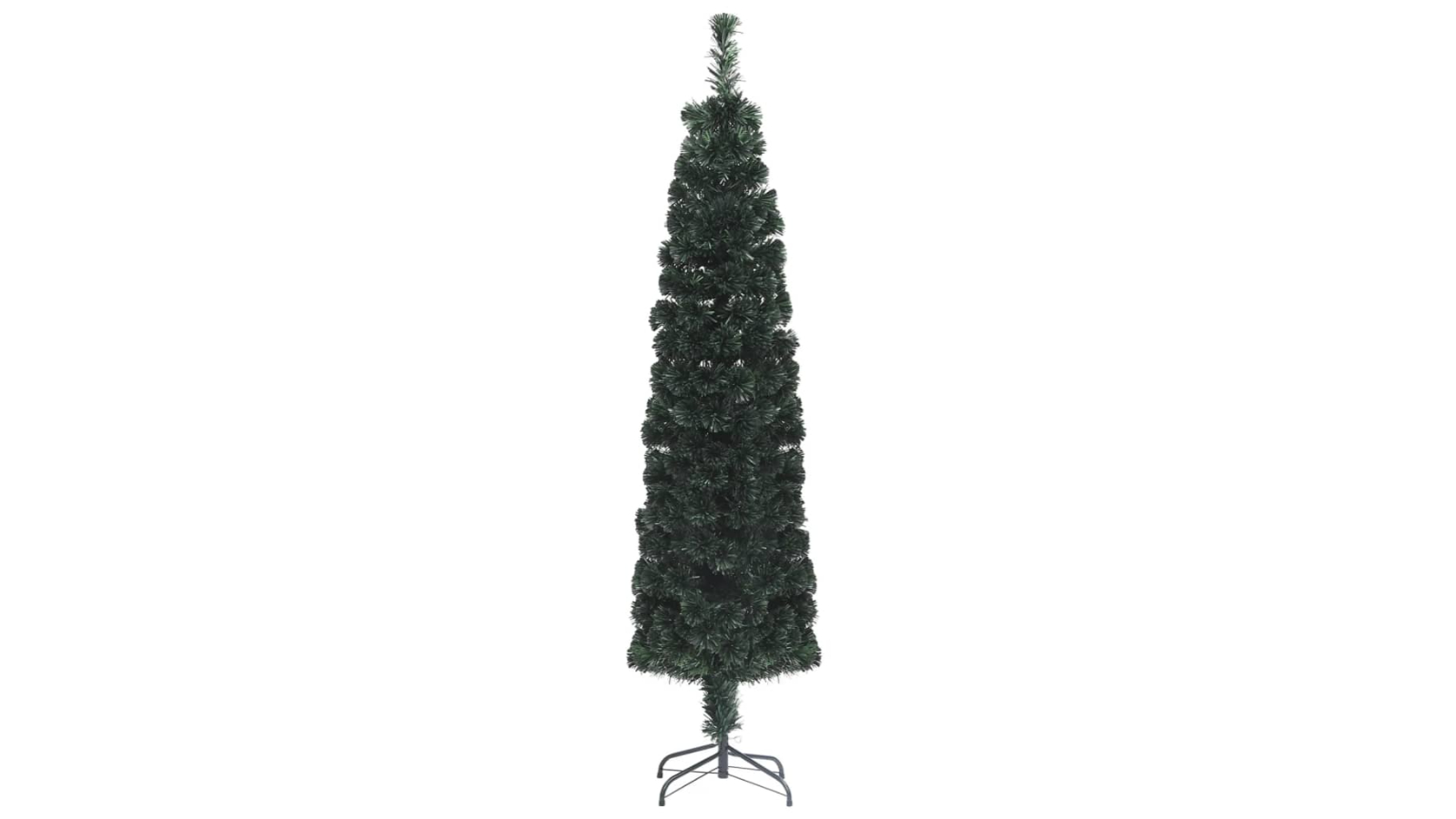 vidaXL Fibre Optic Artificial Slim Christmas Tree with Stand - 120cm
