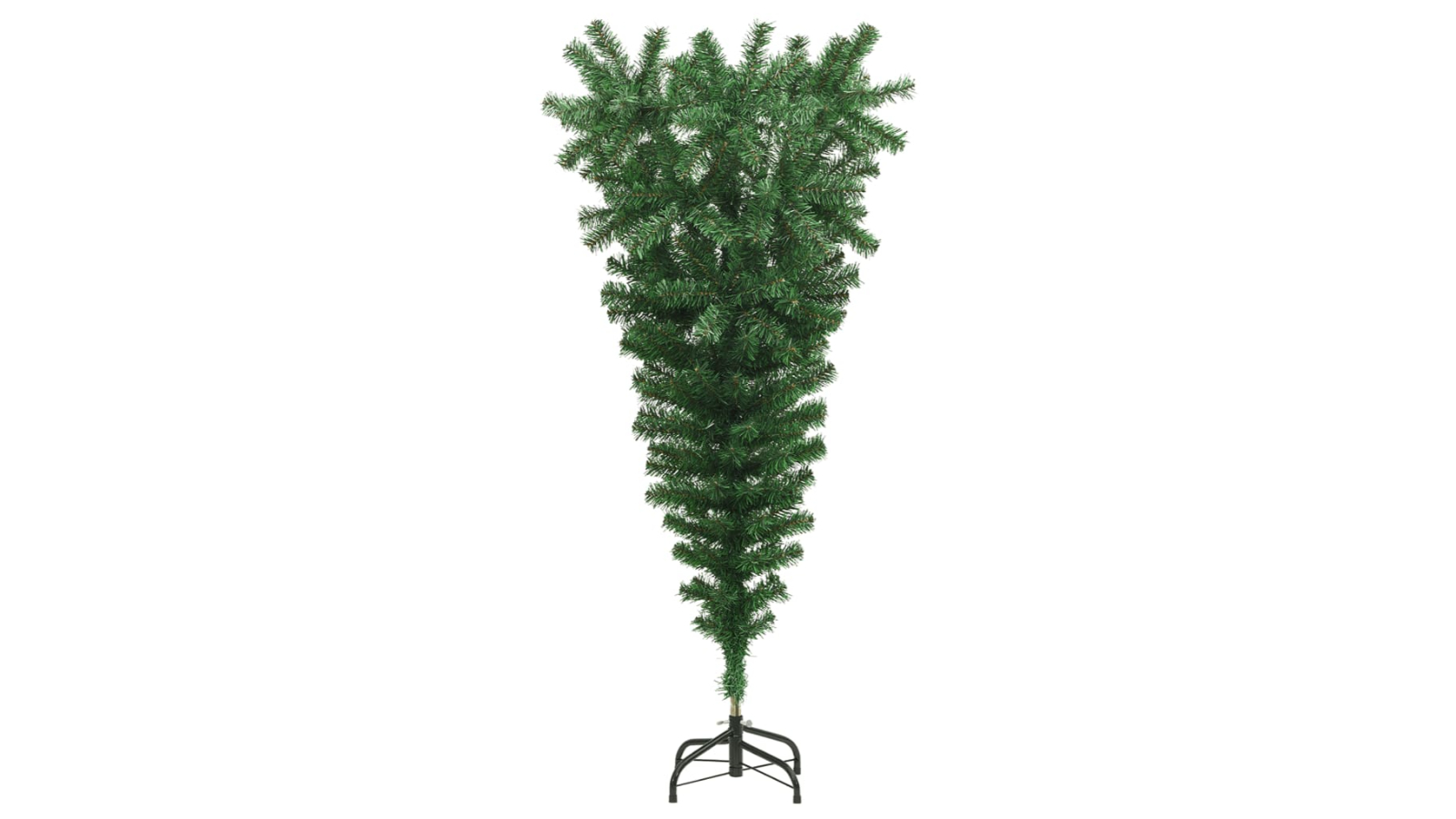 vidaXL Upside-down Green Artificial Christmas Tree with Stand - 120cm