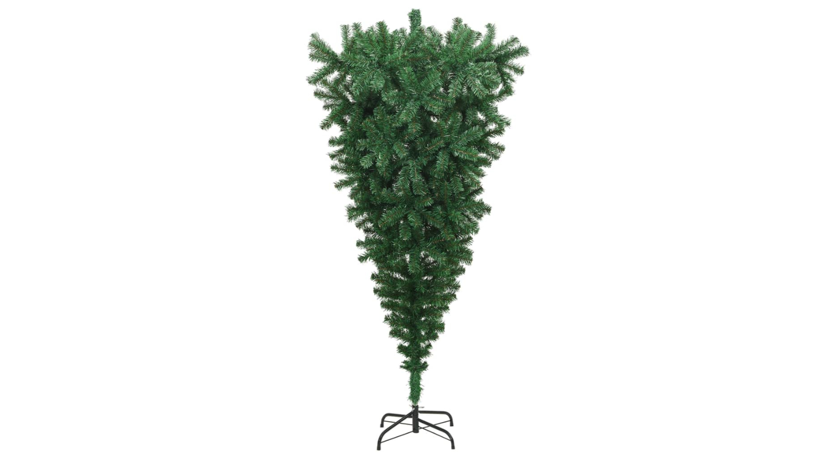 vidaXL Upside-down Green Artificial Christmas Tree with Stand - 180cm
