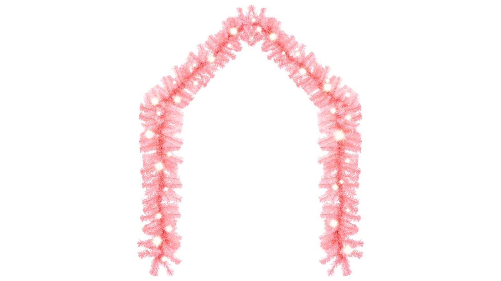 vidaXL 5metre Christmas Garland with LED Light - Pink