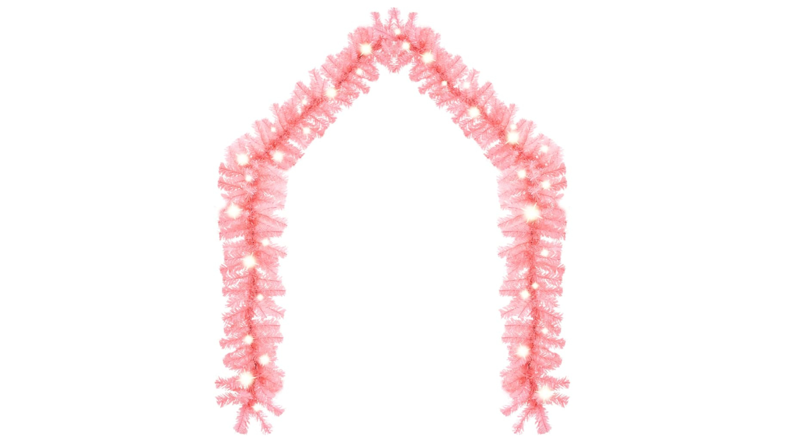 vidaXL 20metre Christmas Garland with LED Light - Pink