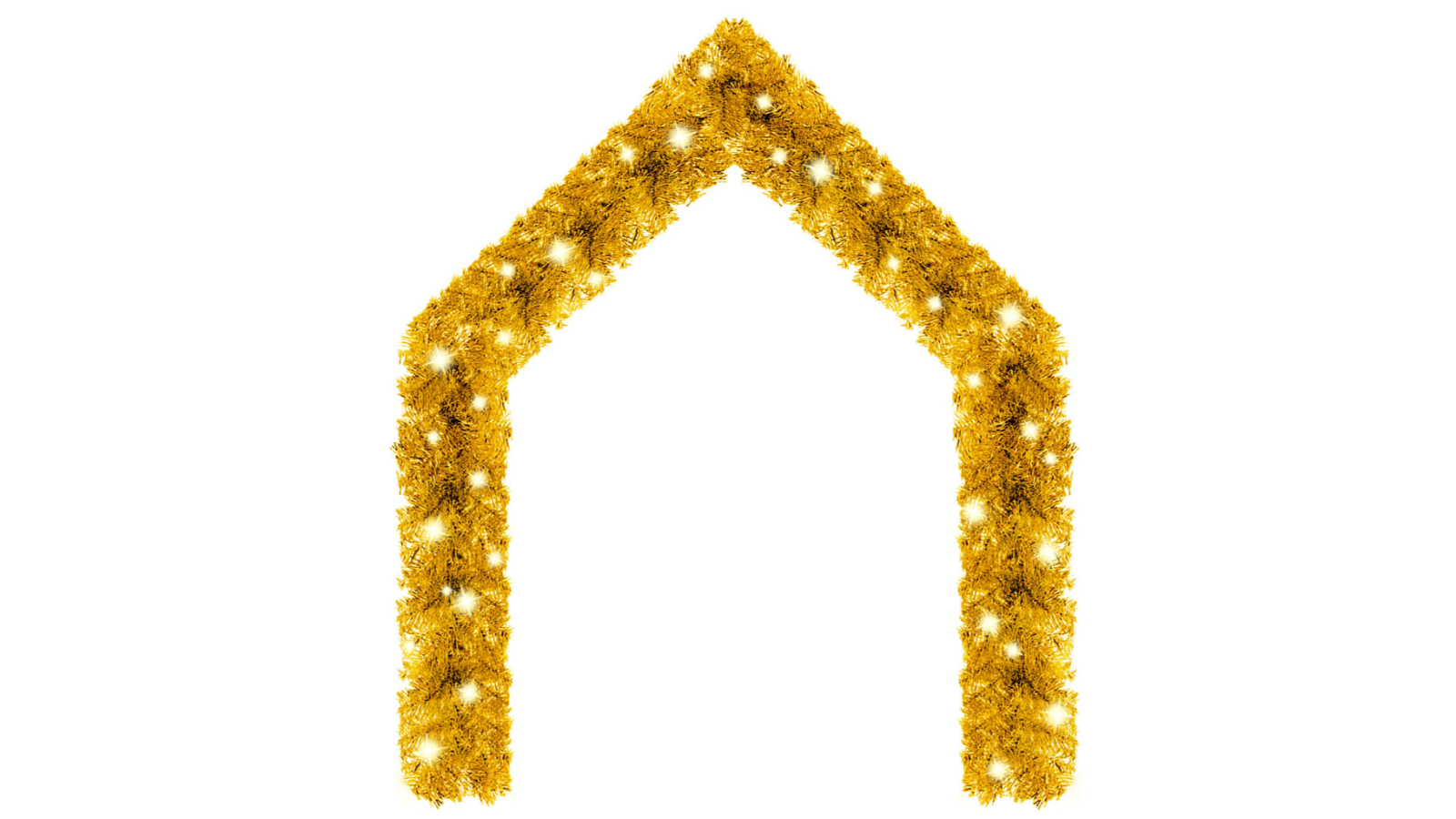 vidaXL 20metre Christmas Garland with LED Lights - Gold