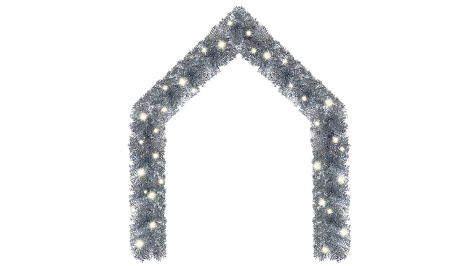 vidaXL 10metre Christmas Garland with LED Light - Silver