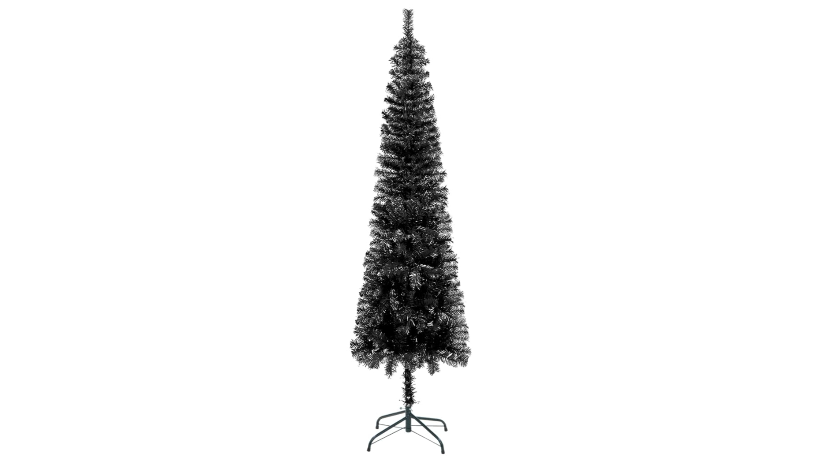 vidaXL Black Slim Christmas Tree 210cm Harvey Norman