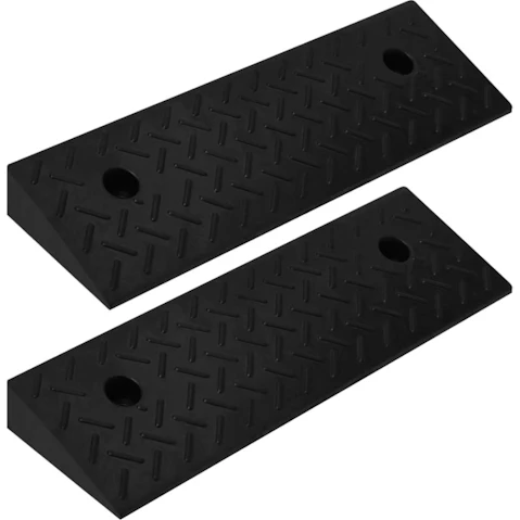 vidaXL 2 Piece Kerb Rubber Ramp - 50 x 17.5 x 5cm