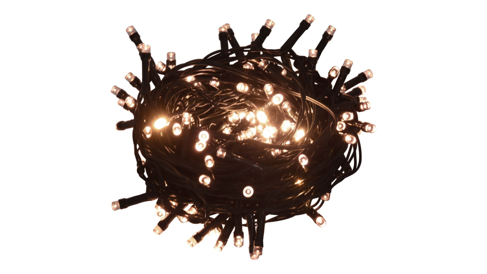 vidaXL Warm White PVC LED String