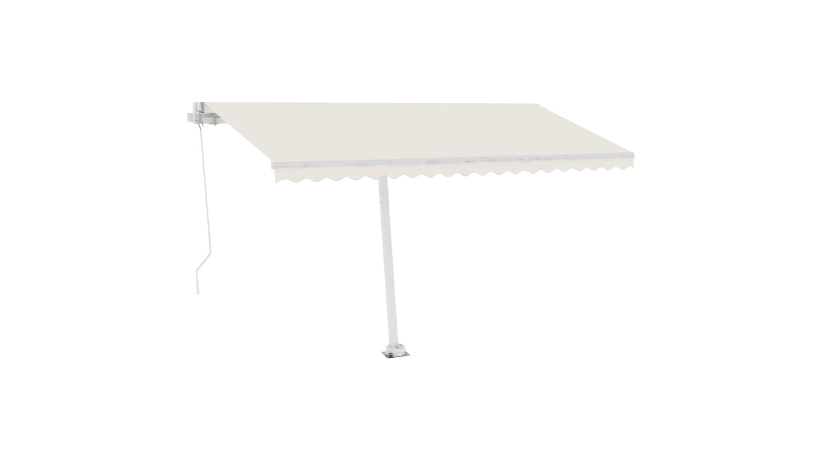 vidaXL Retractable Freestanding 400 x 300cm Manual Awning - Cream