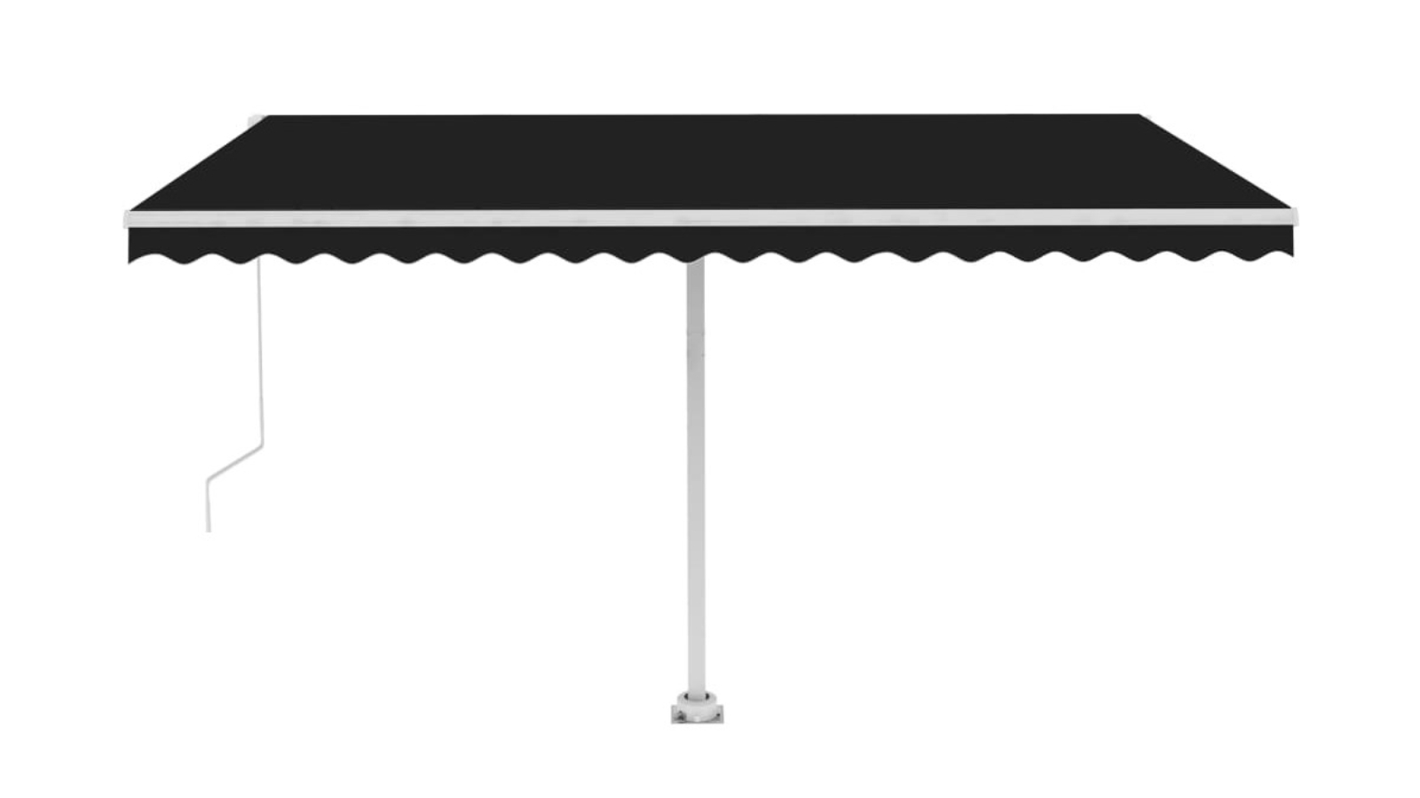 vidaXL Retractable Freestanding 450 x 300cm Manual Awning - Anthracite