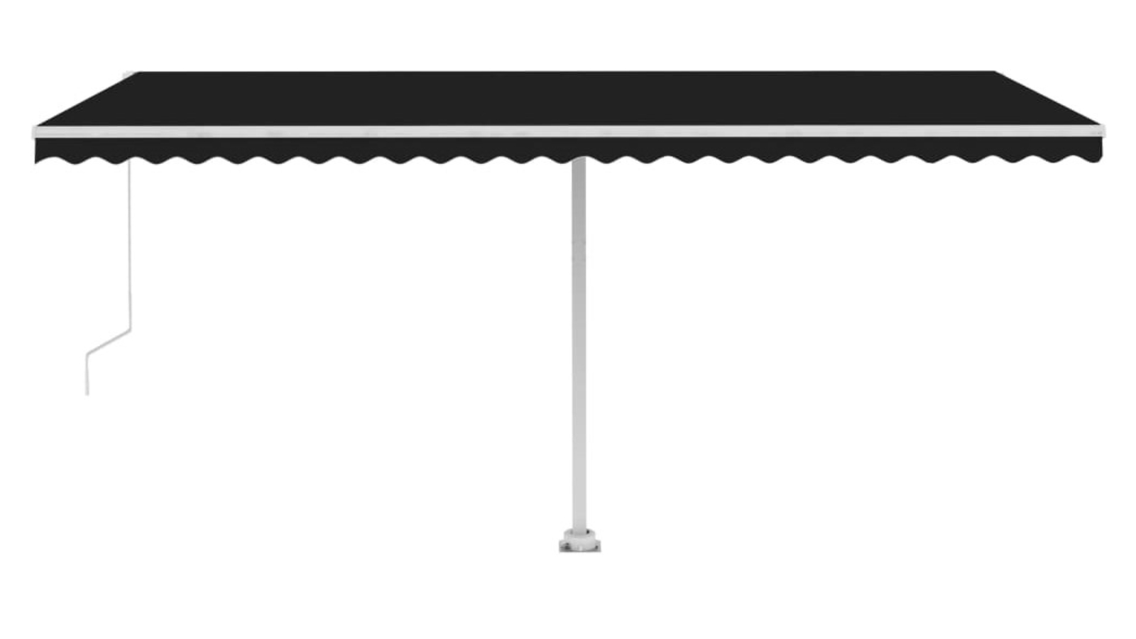 vidaXL Retractable Freestanding 500 x 300cm Manual Awning - Anthracite 