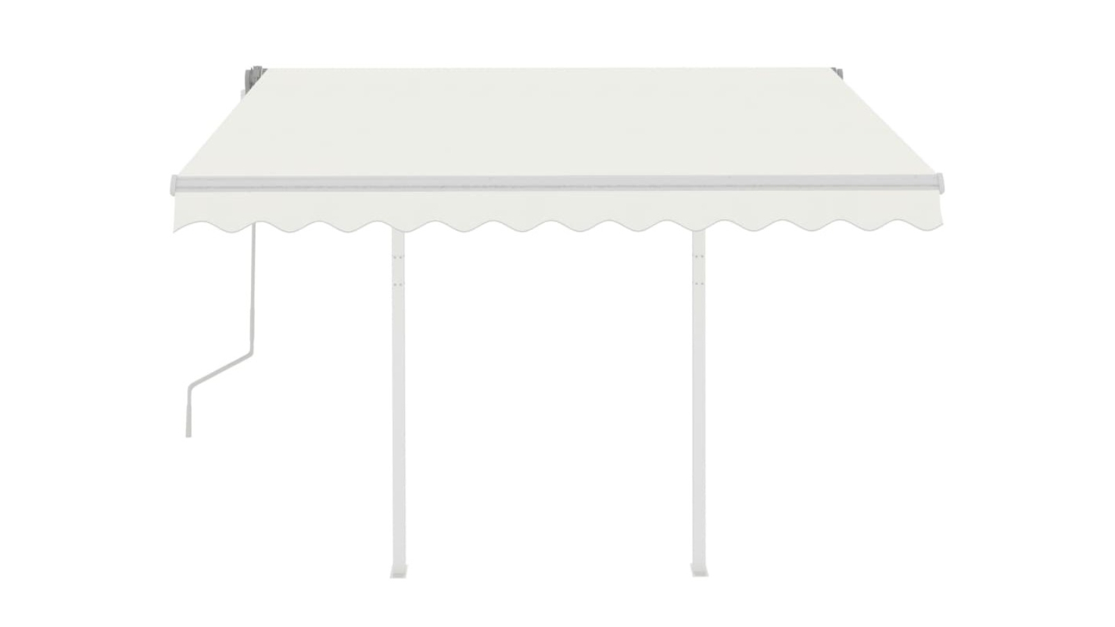 vidaXL Retractable 3 x 2.5m Manual Awning - Cream