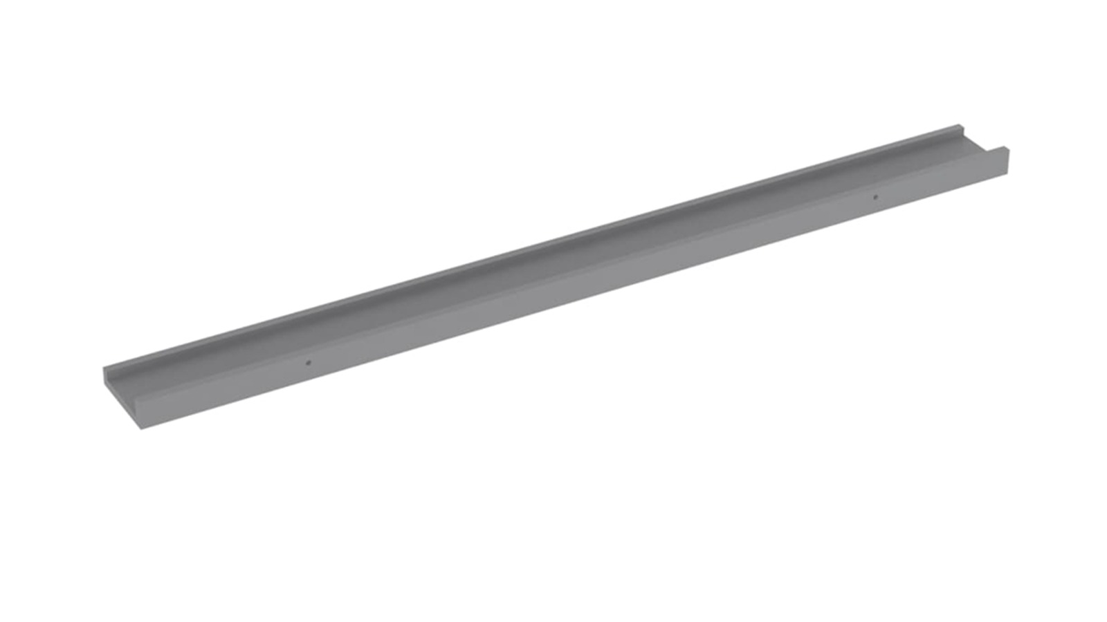 vidaXL 2 Piece Grey 100 x 9 x 3cm Wall Shelve