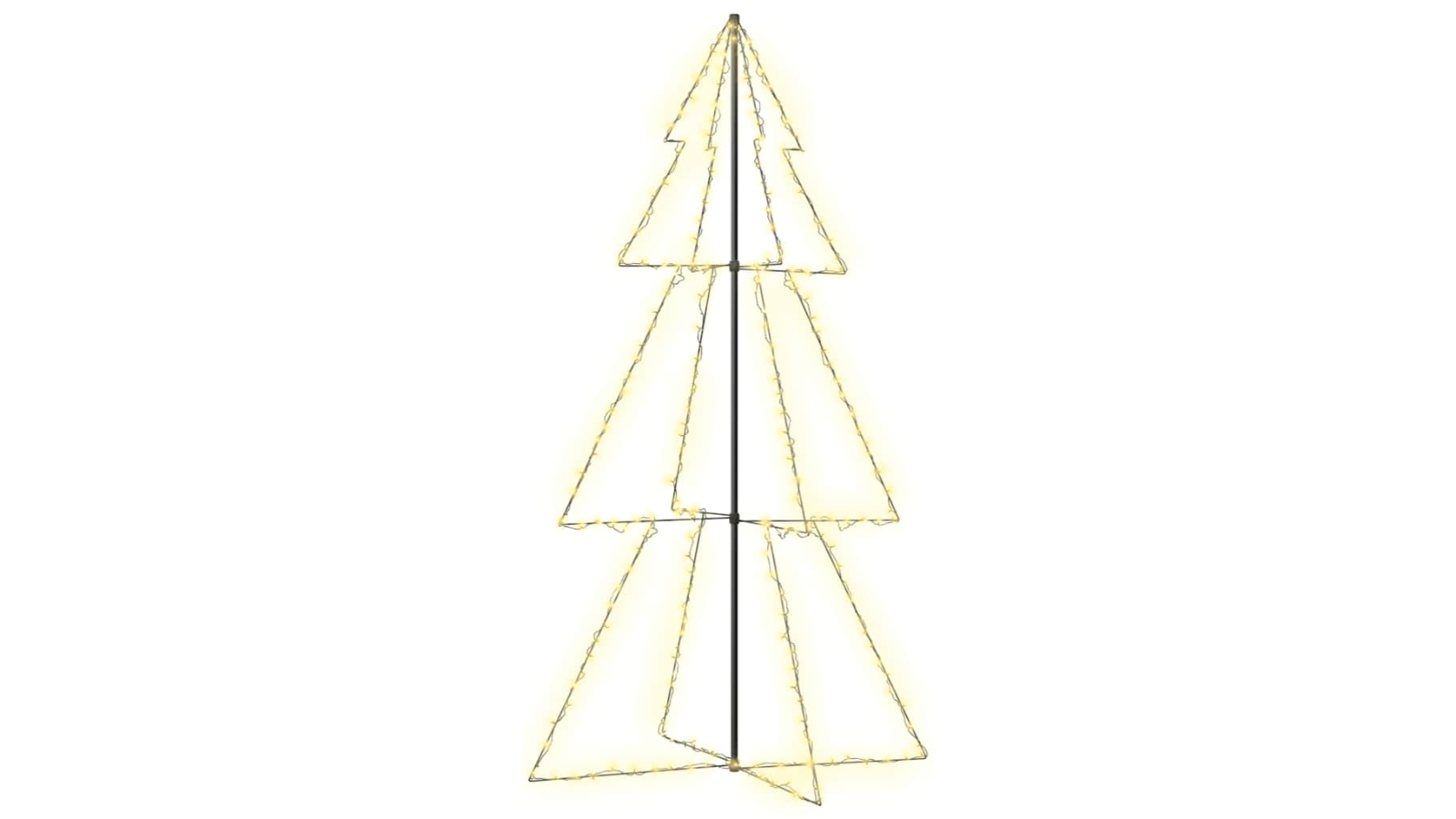 vidaXL Christmas Cone Tree 300 LEDs Indoor and Outdoor - 120cm