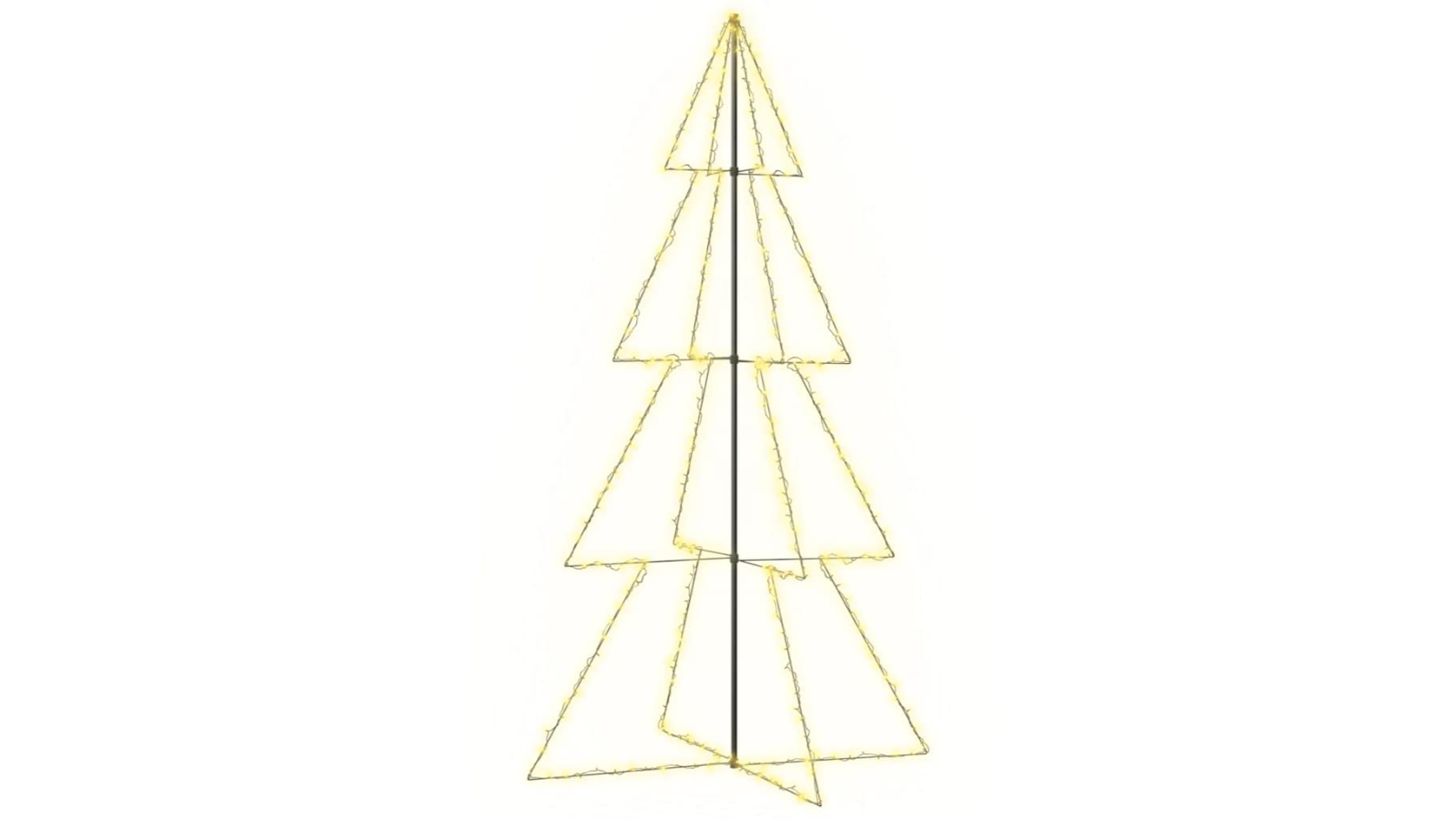 vidaXL Christmas Cone Tree 360 LEDs Indoor and Outdoor - 143 x 250cm