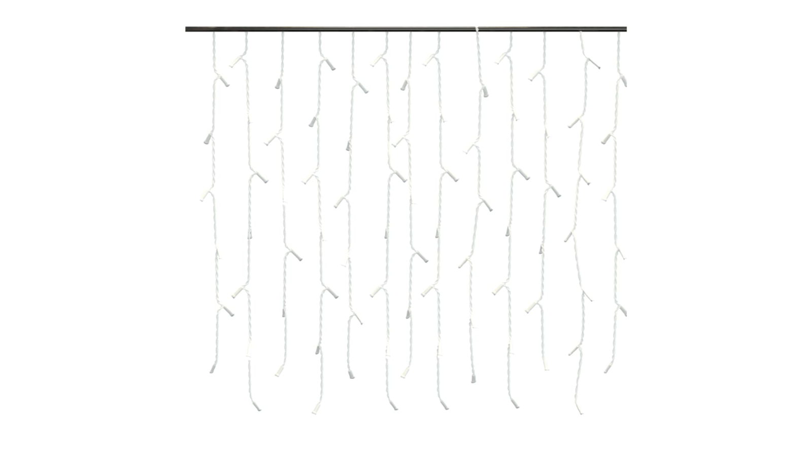 vidaXL 1000cm LED Curtain 8 Function Icicle Light 400 LED - Warm White