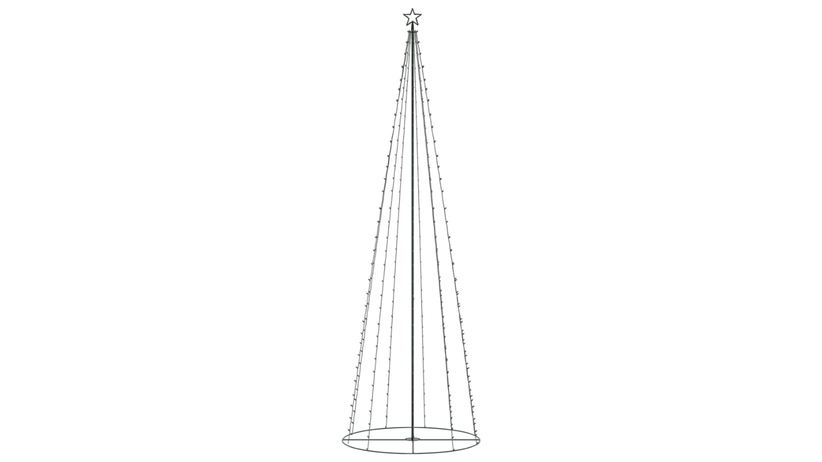 vidaXL Christmas Cone Tree 330 Warm White LEDs Decoration - 100 x 300cm