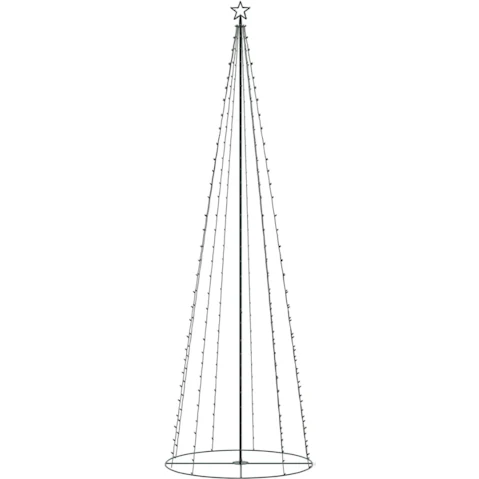 vidaXL Christmas Cone Tree 330 Warm White LEDs Decoration - 100 x 300cm