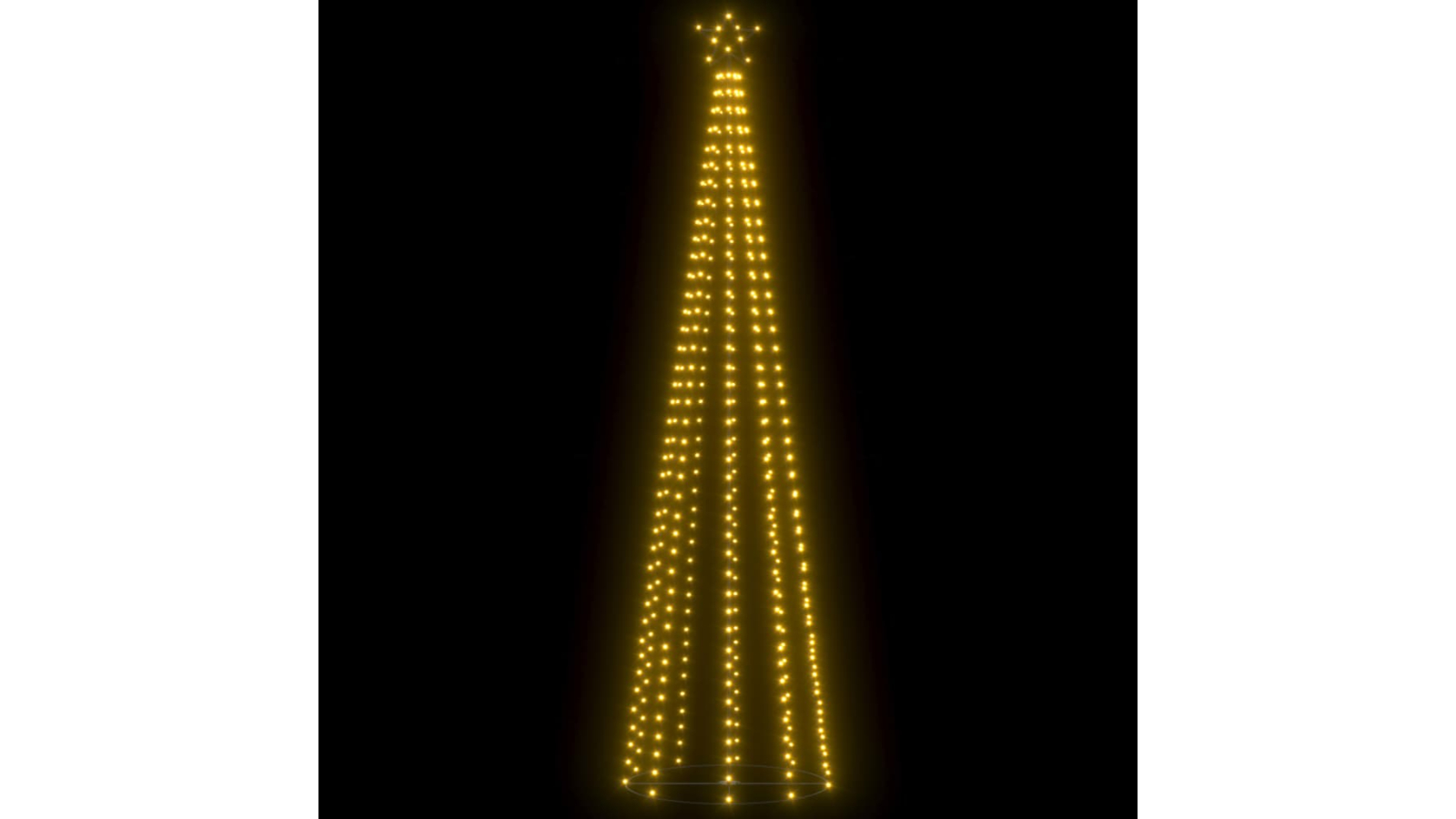vidaXL Christmas Cone Tree 400 Warm White LEDs Decoration - 100 x 360cm