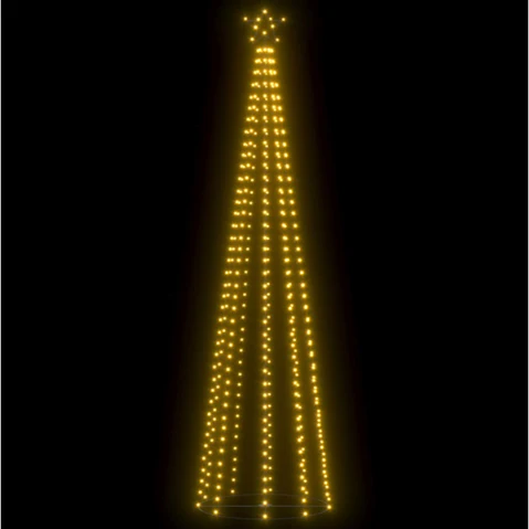 vidaXL Christmas Cone Tree 400 Warm White LEDs Decoration - 100 x 360cm