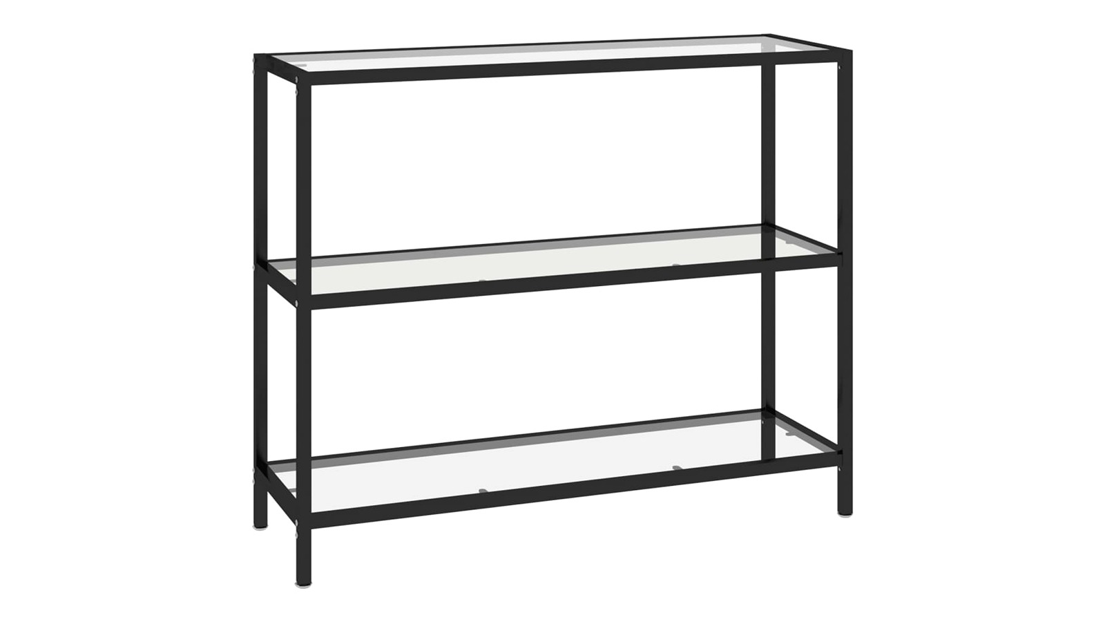 vidaXL Transparent Tempered Glass 100 x 36 x 90cm Shelf