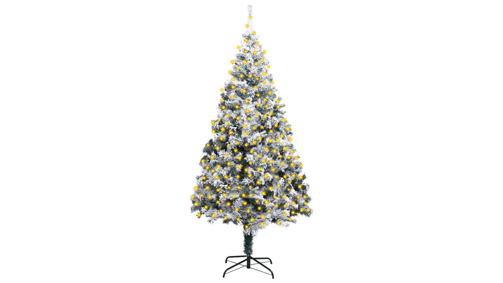 vidaXL PVC Green Artificial Pre-lit Christmas Tree with Flocked Snow - 400cm