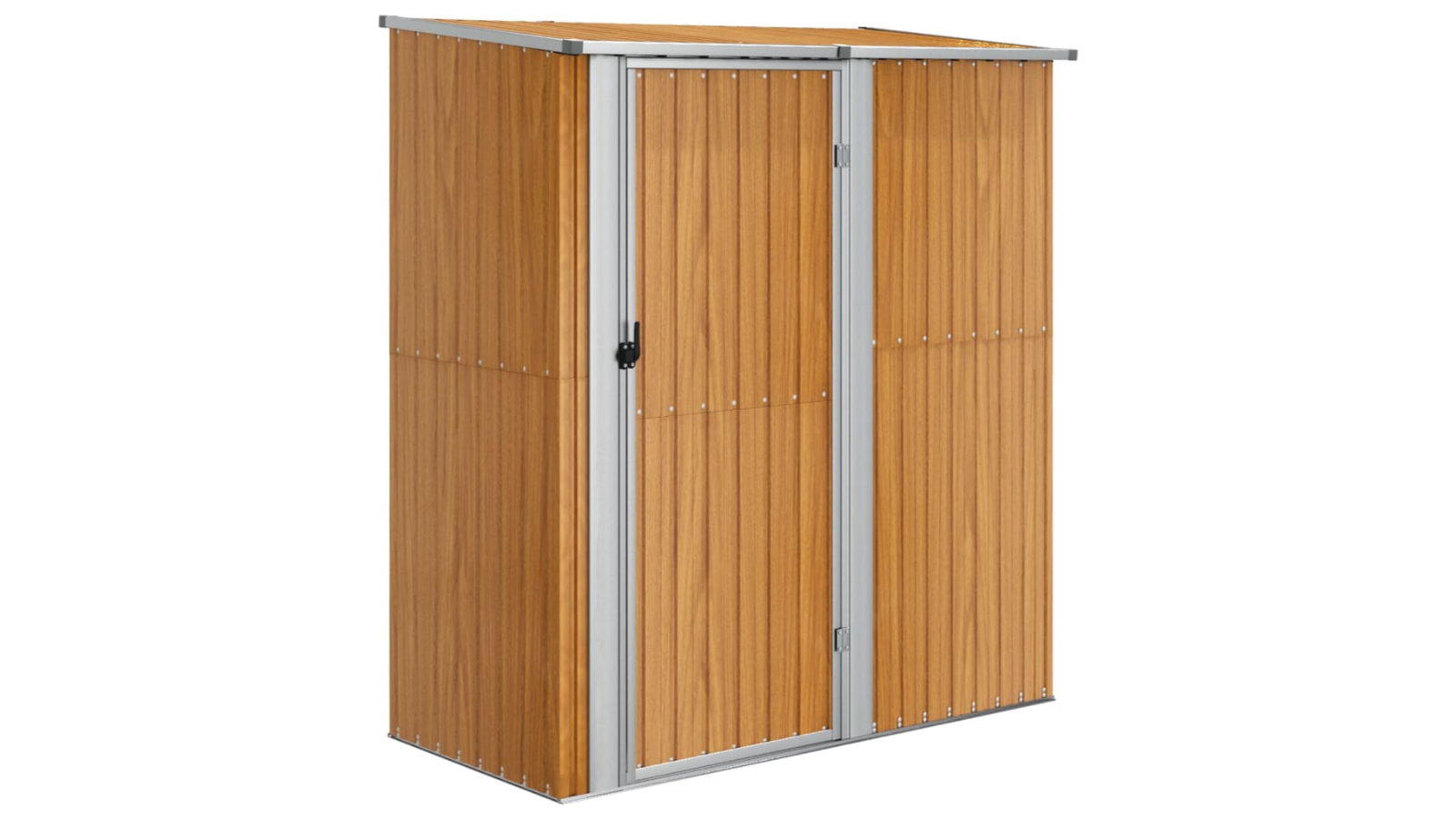 vidaXL Galvanised Steel 180.5 x 97 x 209.5cm Garden Shed - Wooden
