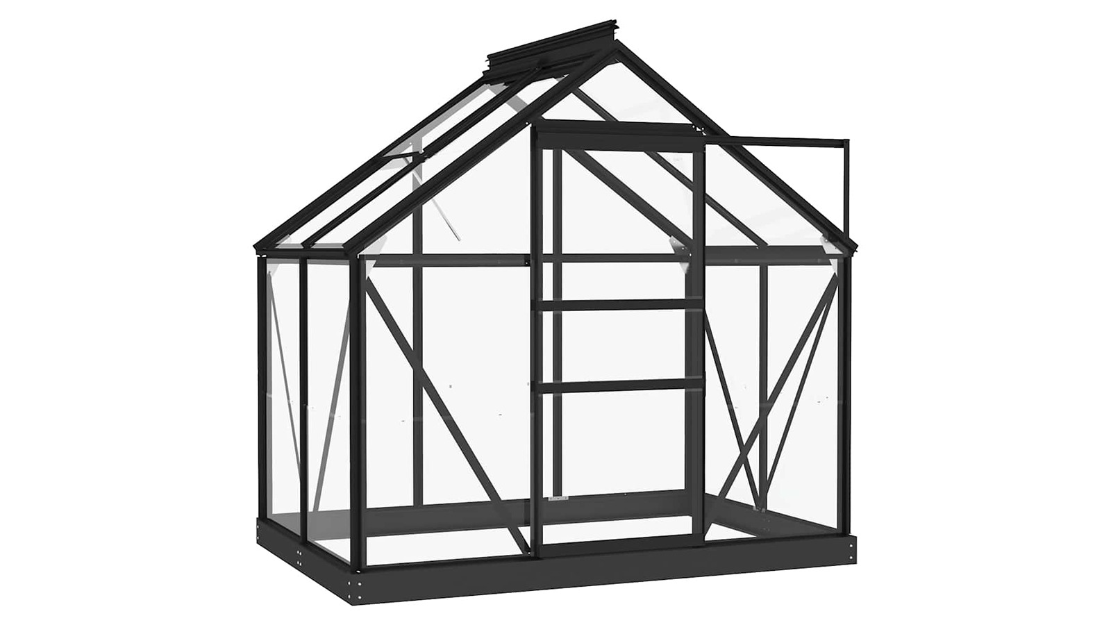 vidaXL 36 Piece Tempered Glass Greenhouse Glass Replacement