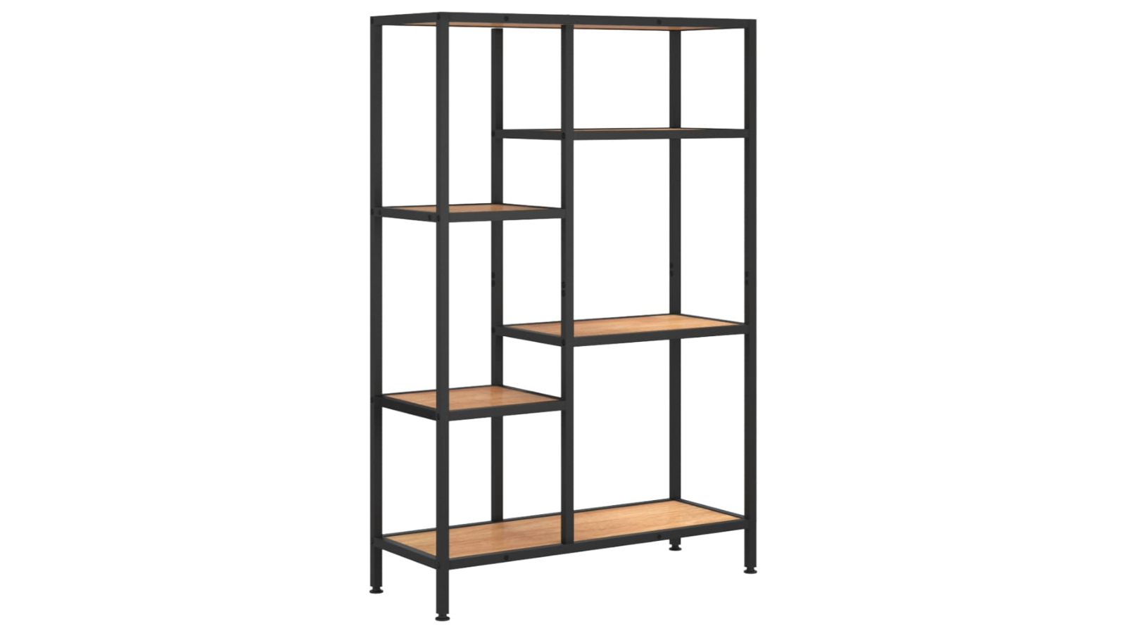 vidaXL Steel and Engineered Wood 80 x 30 x 120cm Book Shelf