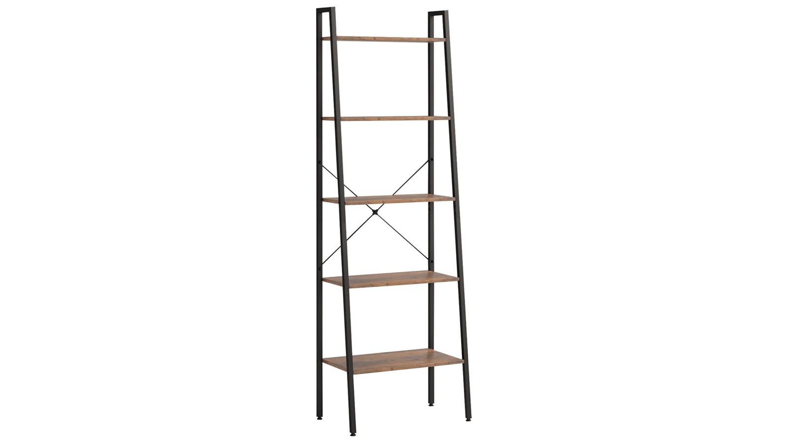vidaXL 5-Tier Dark Brown/Black 56 x 35 x 174cm Standing Shelf