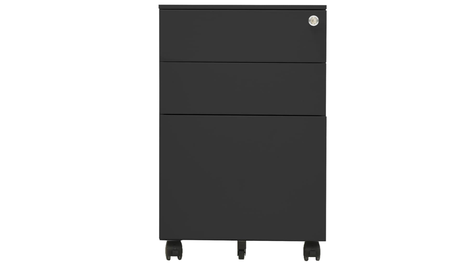 vidaXL Steel 39 x 45 x 60cm Mobile File Cabinet - Anthracite
