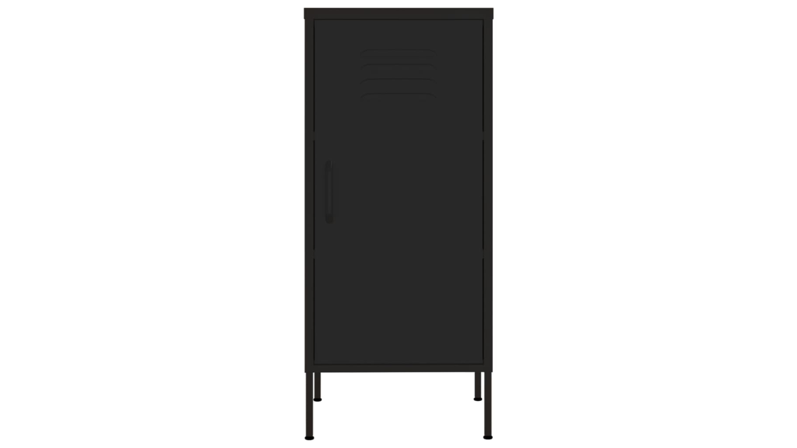 vidaXL Black Steel Storage Cabinet - 42.5 x 35 x 101.5cm
