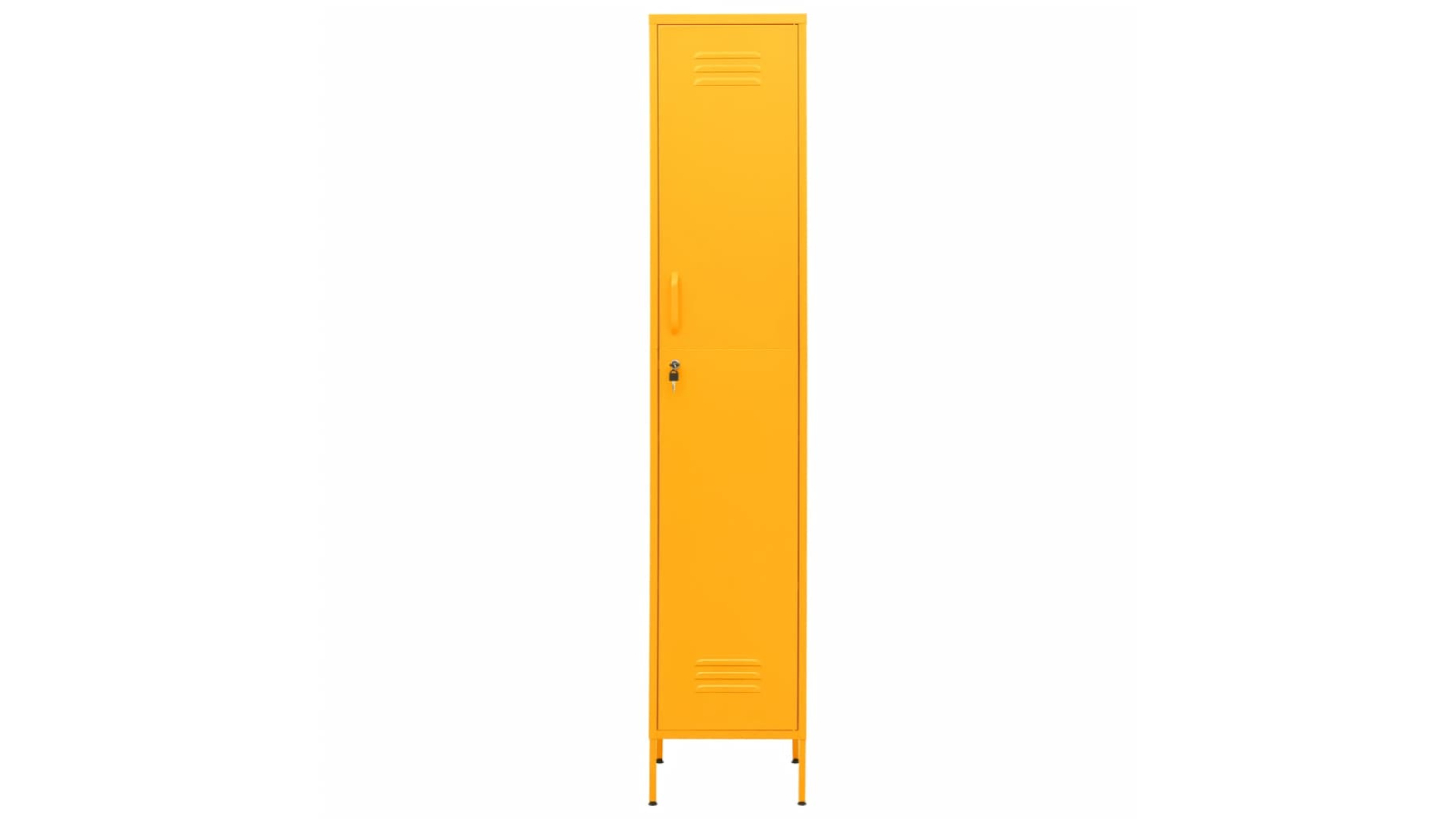 vidaXL Steel 35 x 46 x 180cm Locker Cabinet - Mustard Yellow