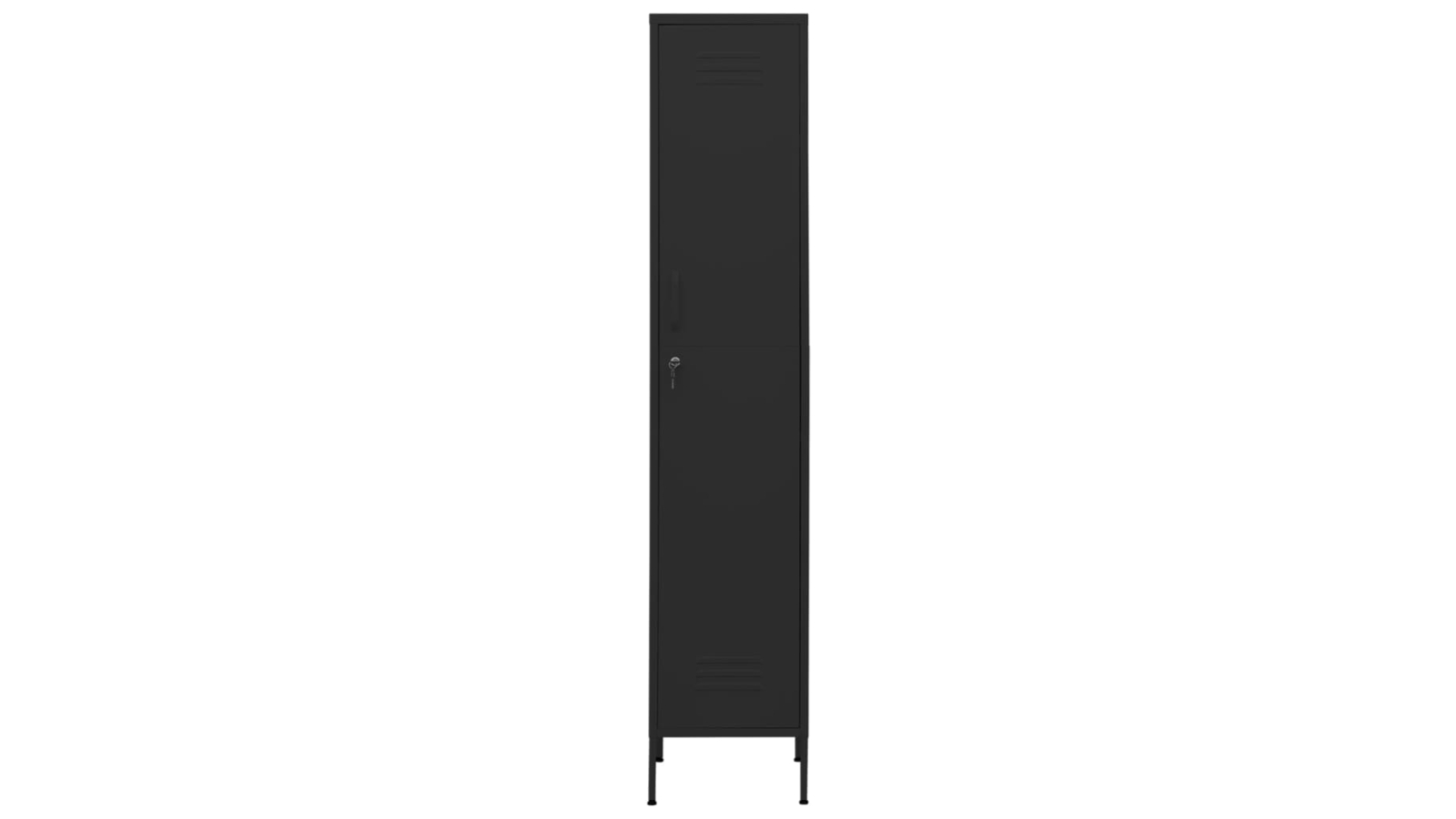 vidaXL Steel 35 x 46 x 180cm Locker Cabinet - Black