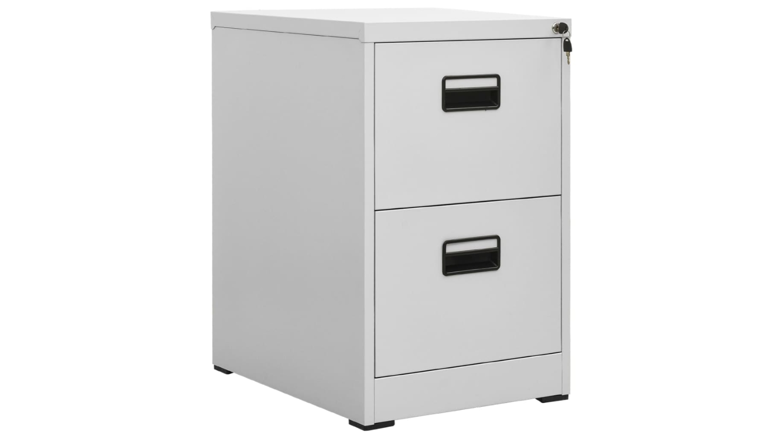 vidaXL Steel 72.5cm Filing Cabinet - Light Grey