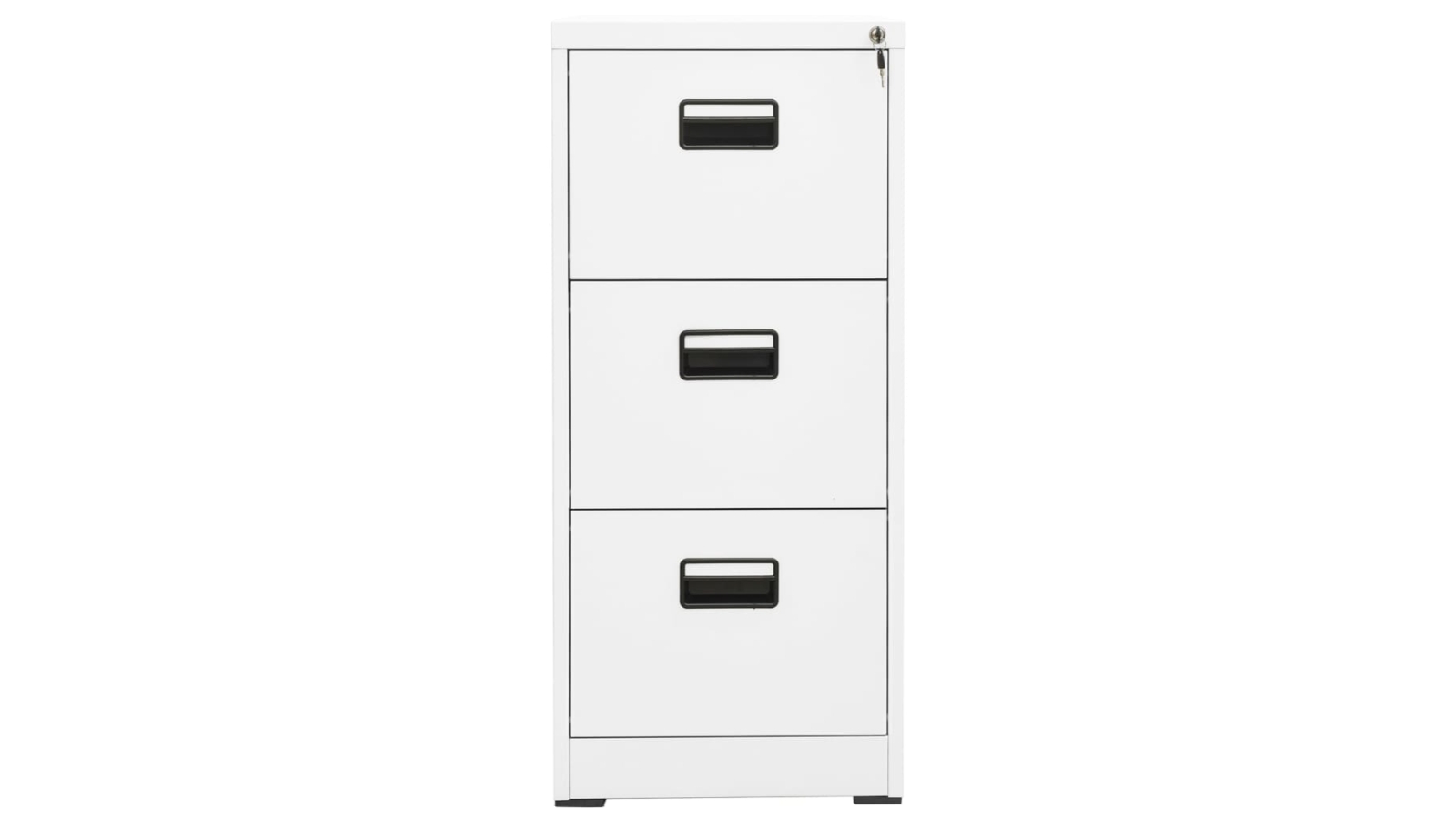 vidaXL Steel 102.5cm Filing White Harvey Norman